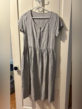 Simply Grey linen dress